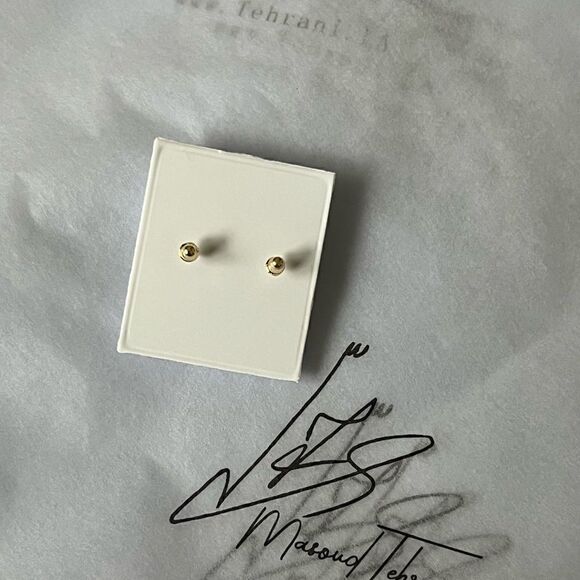 14k real gold snake earrings , stud earrings perfect gift - Picture 7 of 7